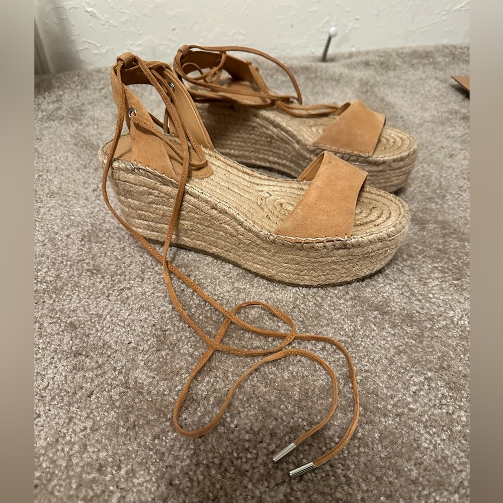 Lace up platform heels